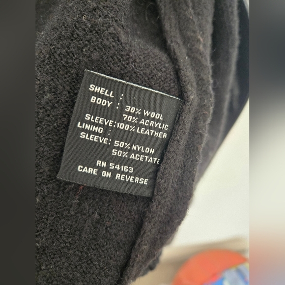 Kenneth Cole Black Leather 3 in 1 zip Leather jacket, vest and bomber | Medium - Picture 7 of 12